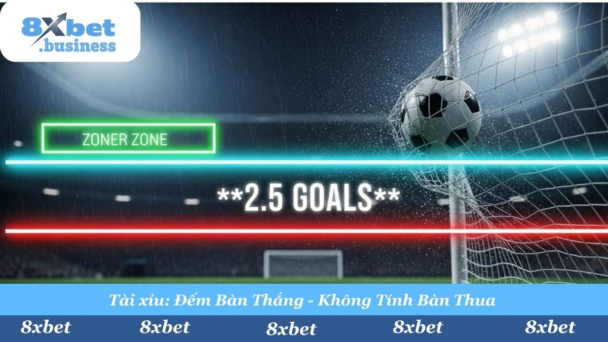 Kèo Tài Xỉu (Over/Under) dựa trên tổng số bàn thắng: Trên mức kèo là Tài, dưới mức kèo là Xỉu.
